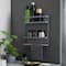 Household Essentials Metal Magnetic Organizer with Towel Rack